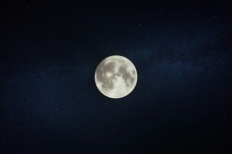 full moon on a dark night