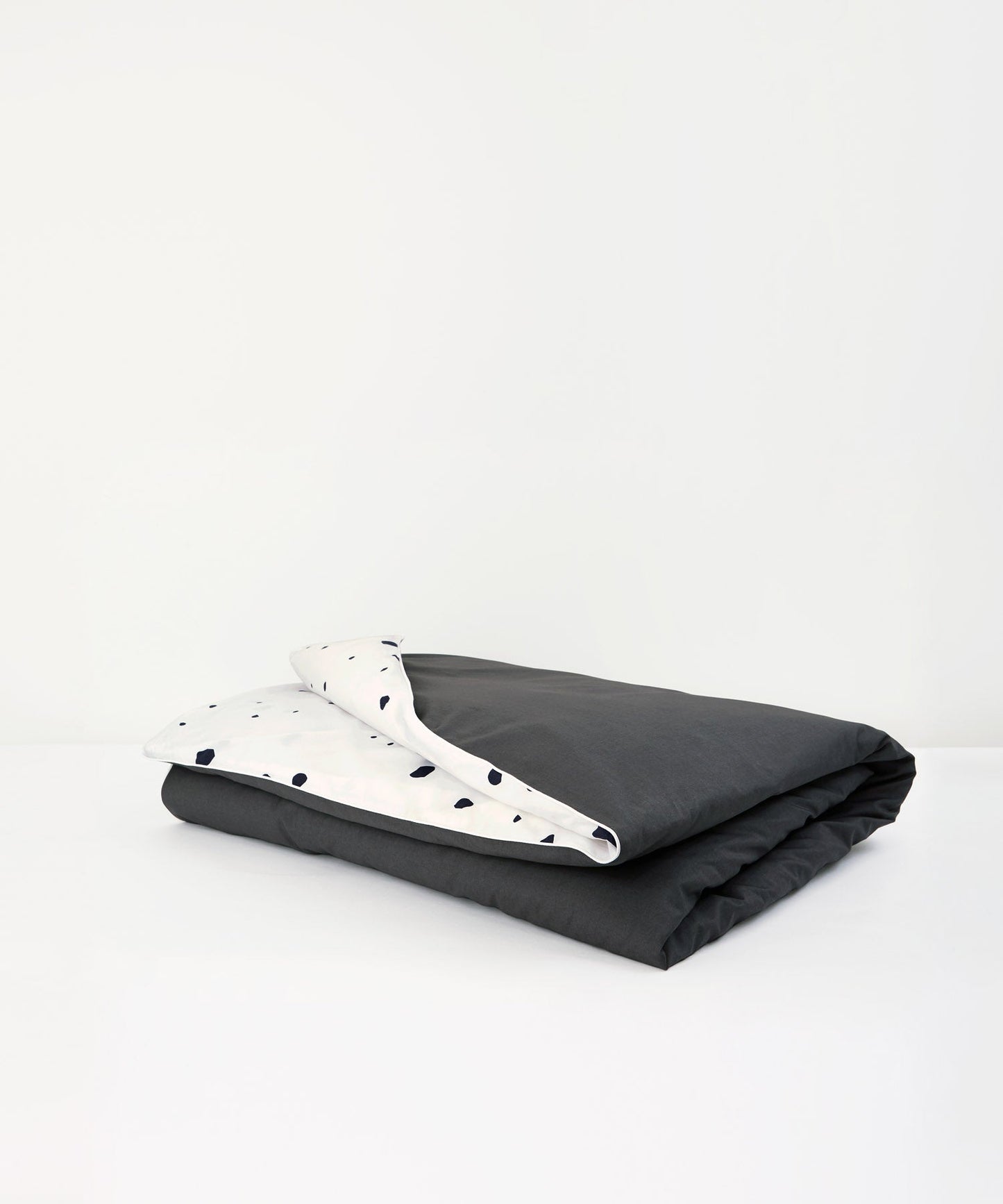 Spotty Charcoal Tencel Cotton Duvet Cover Undercover