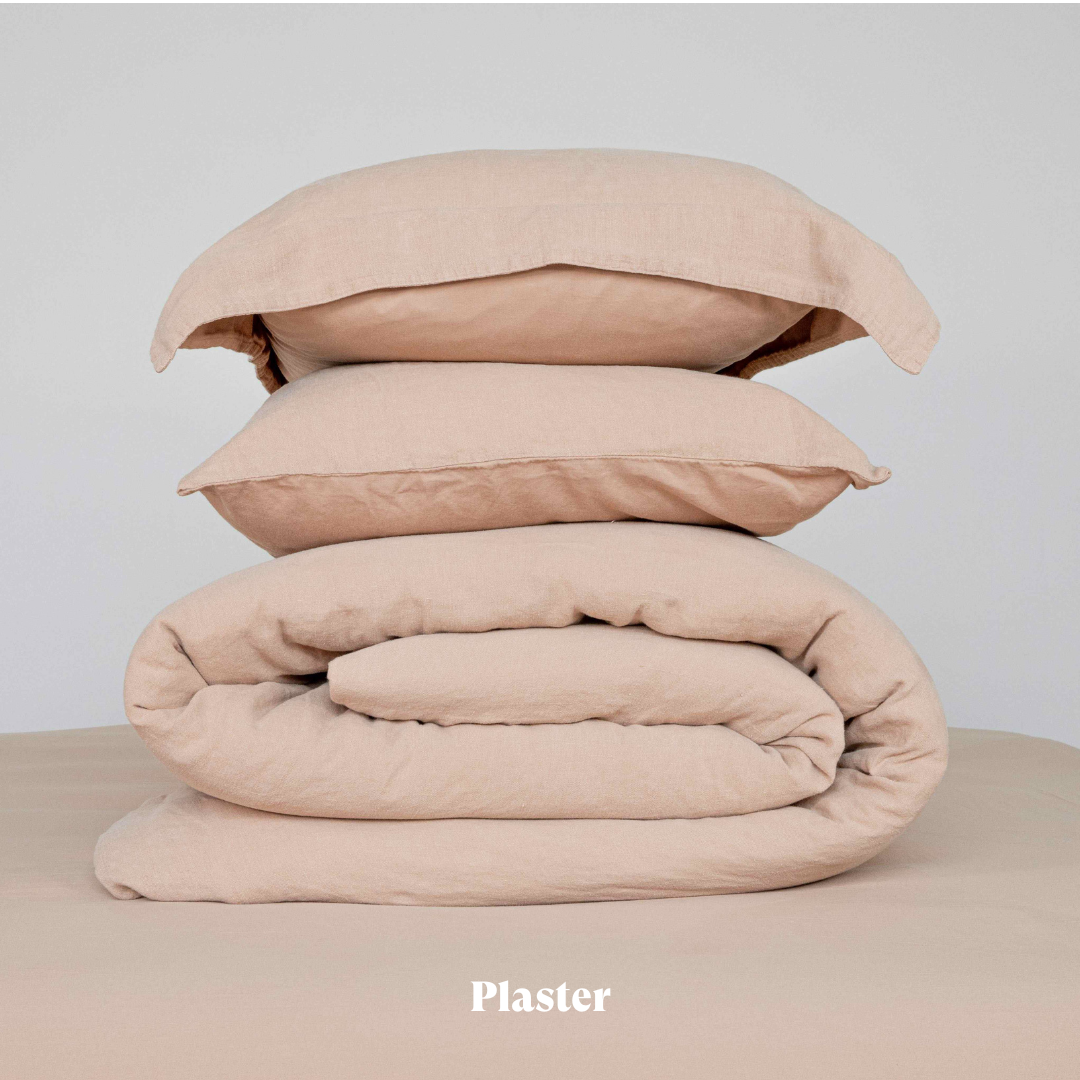 Natural hemp and organic cotton duvet cover Floks Home