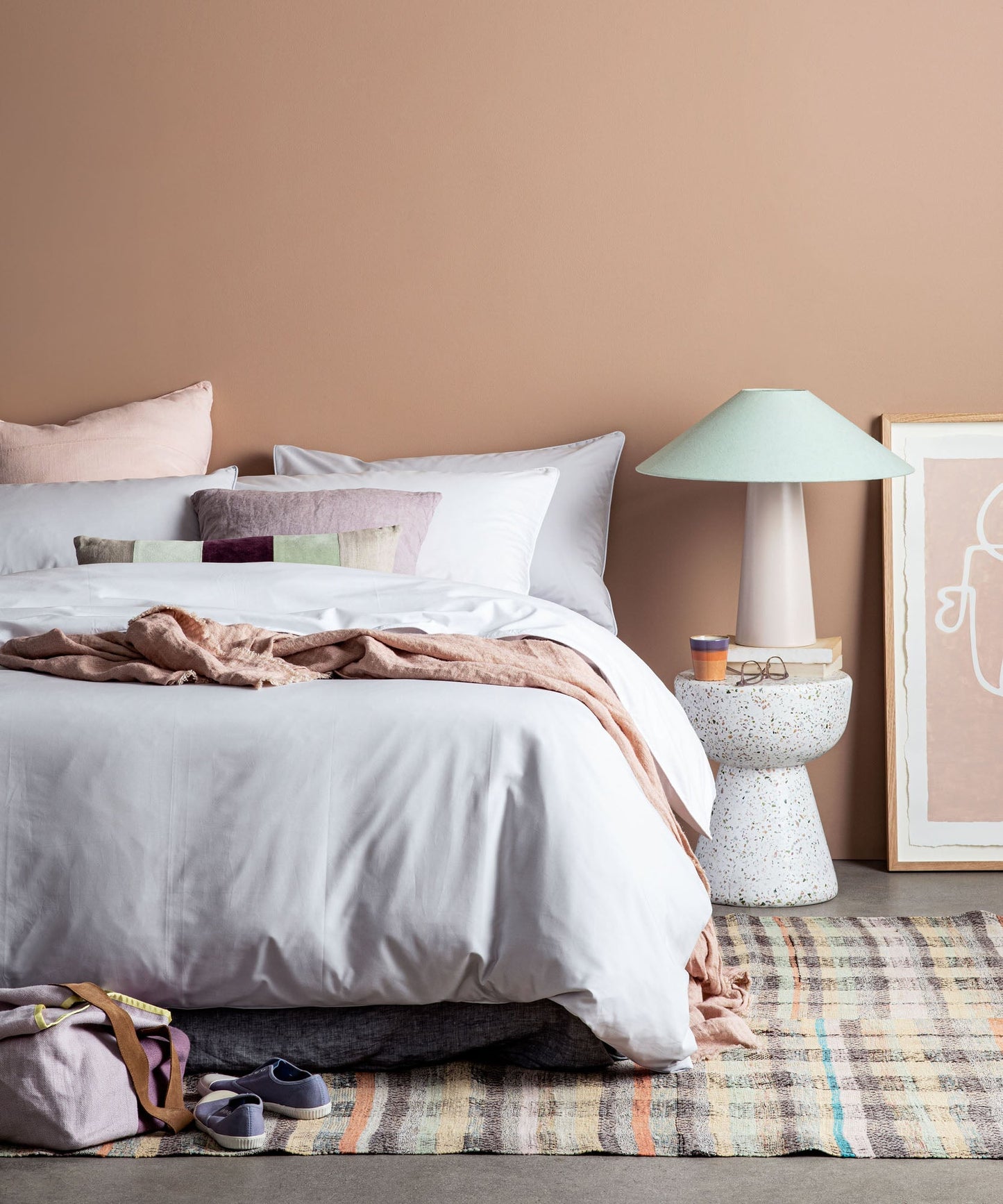Grey and White Tencel Cotton Duvet Cover Undercover