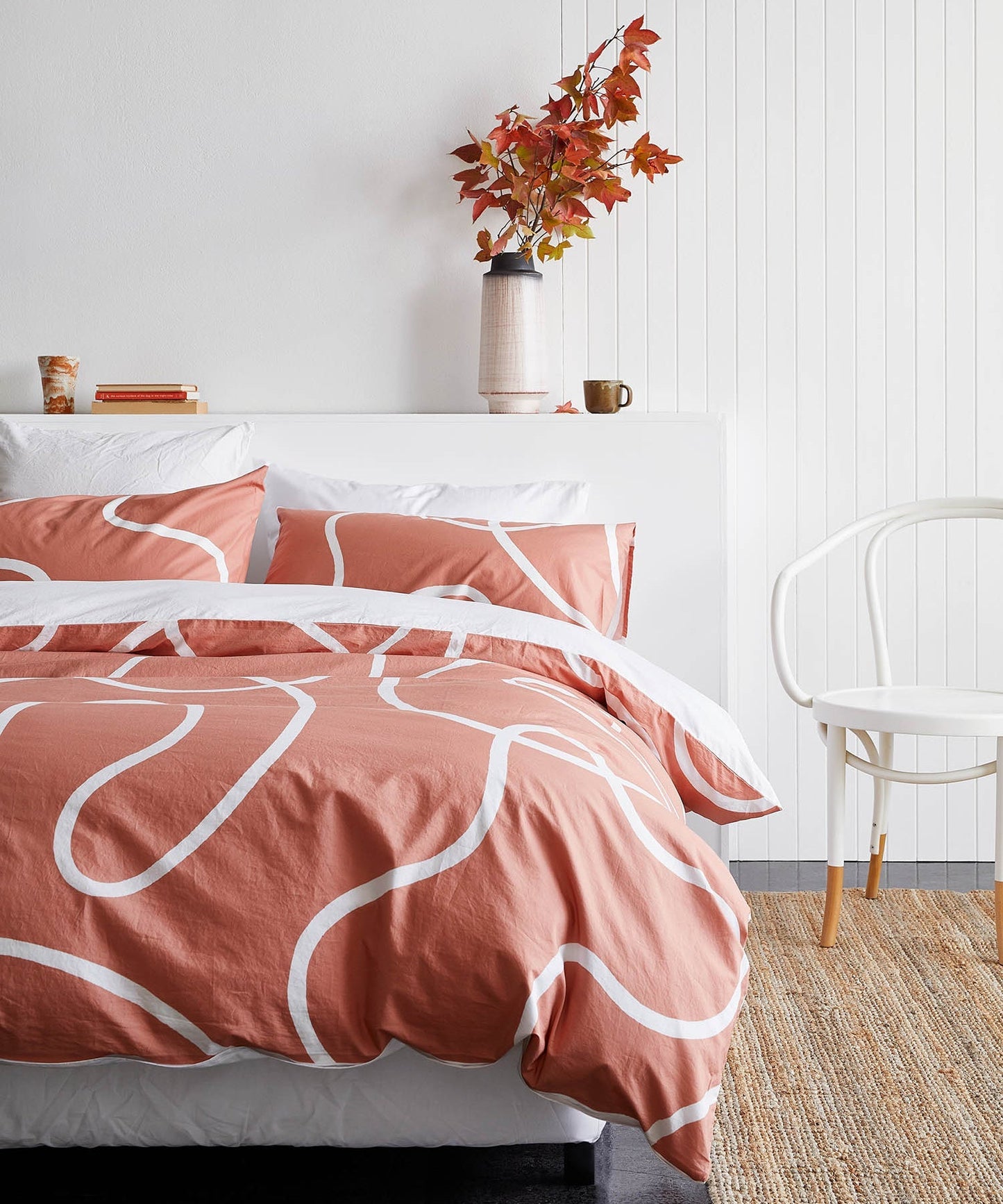 Terracotta Print Organic Cotton Duvet Cover Undercover