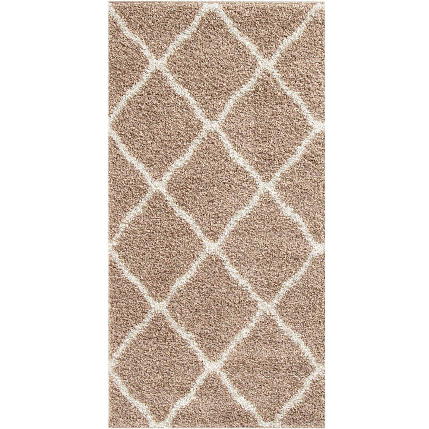 Moroccan Beige Shaggy Rug | 720 The Rugs