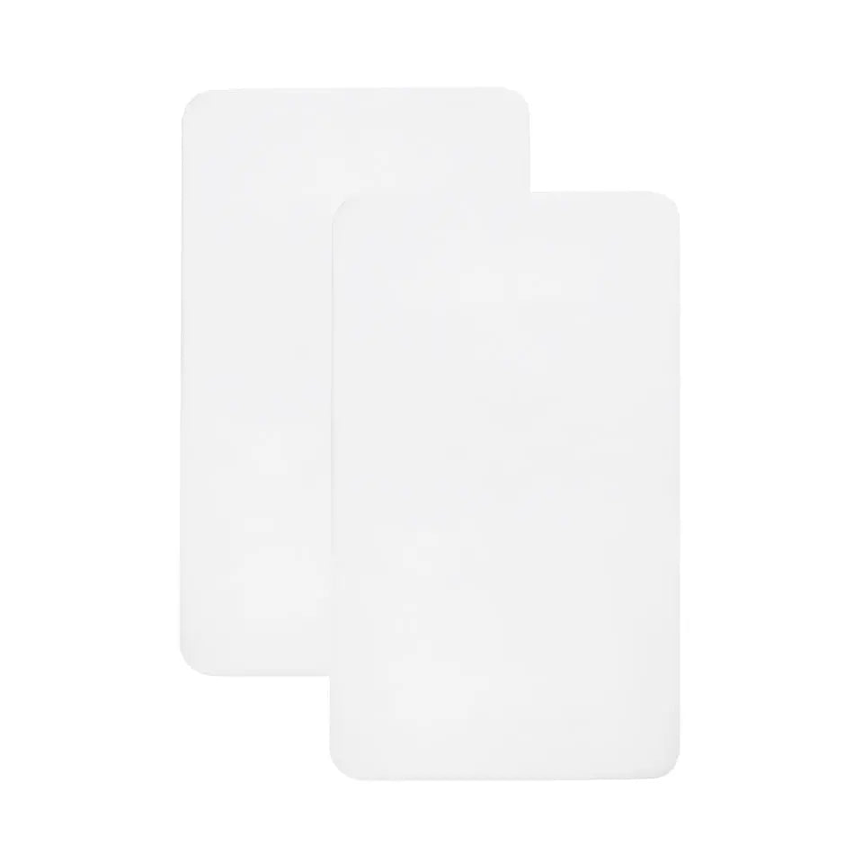Air Lite Bedside Crib Fitted Sheets - White | 2 Pack Shnuggle