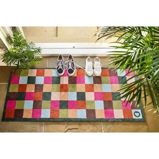 Eco-Friendly Washable Geometric Mat The Rugs
