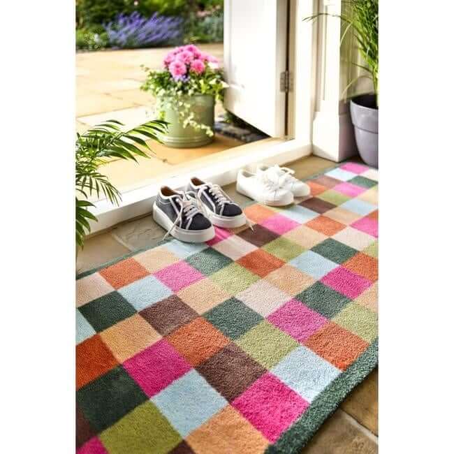 Eco-Friendly Washable Geometric Mat The Rugs