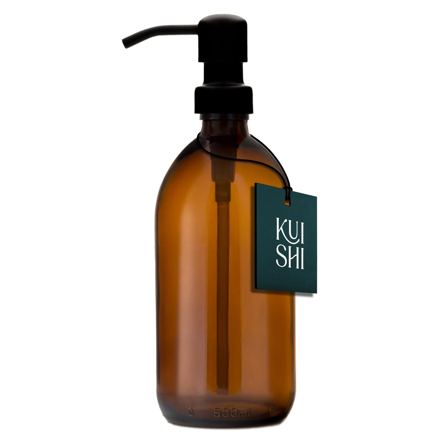 Amber Glass Dispenser Stainless Steel Pump Kuishi
