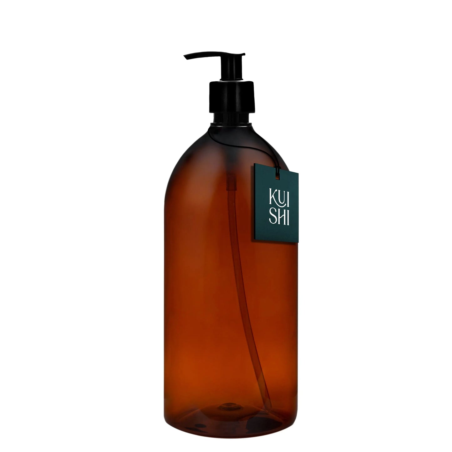 Amber Plastic Pump Bottle Kuishi
