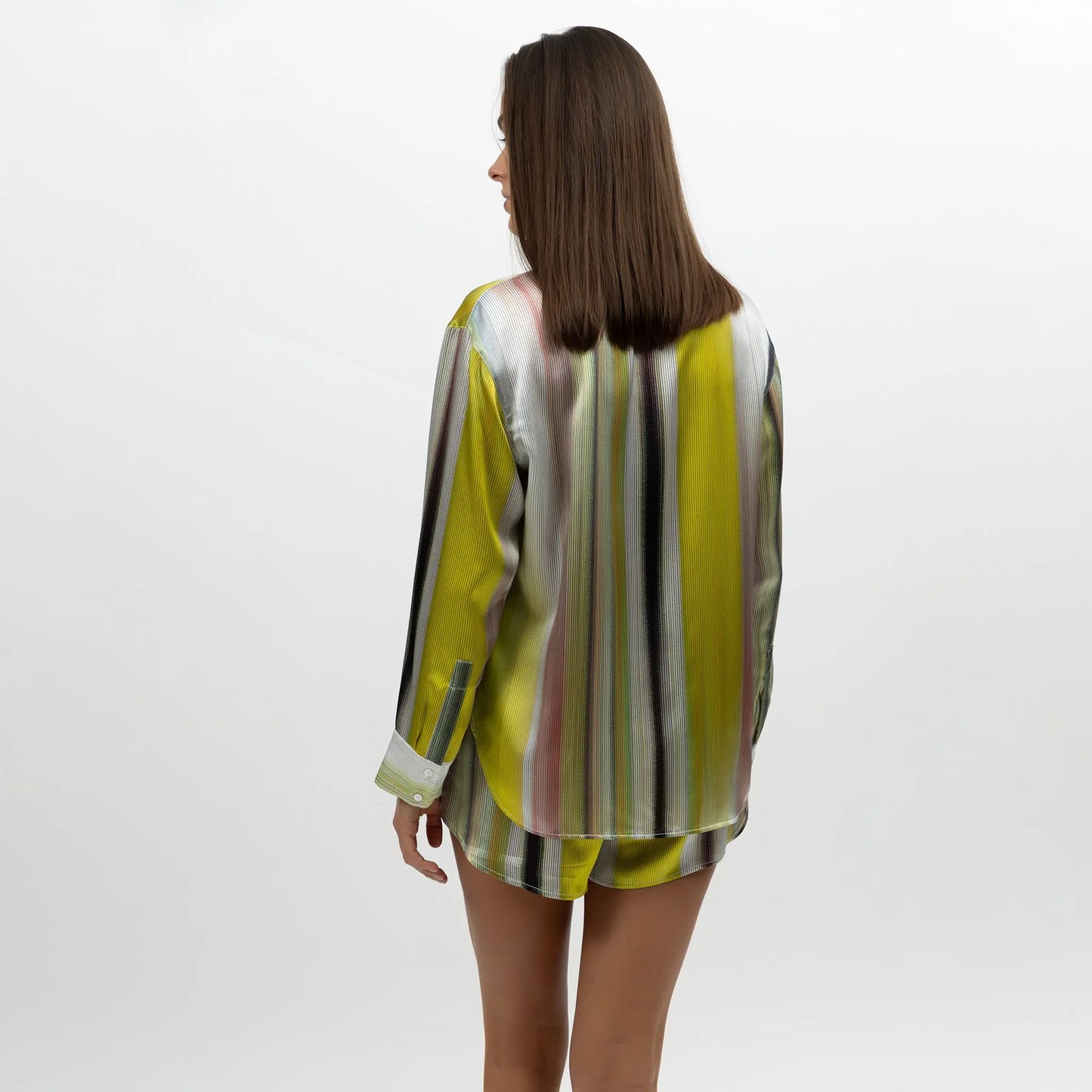Art Stripes Silk Shirt NOKAYA