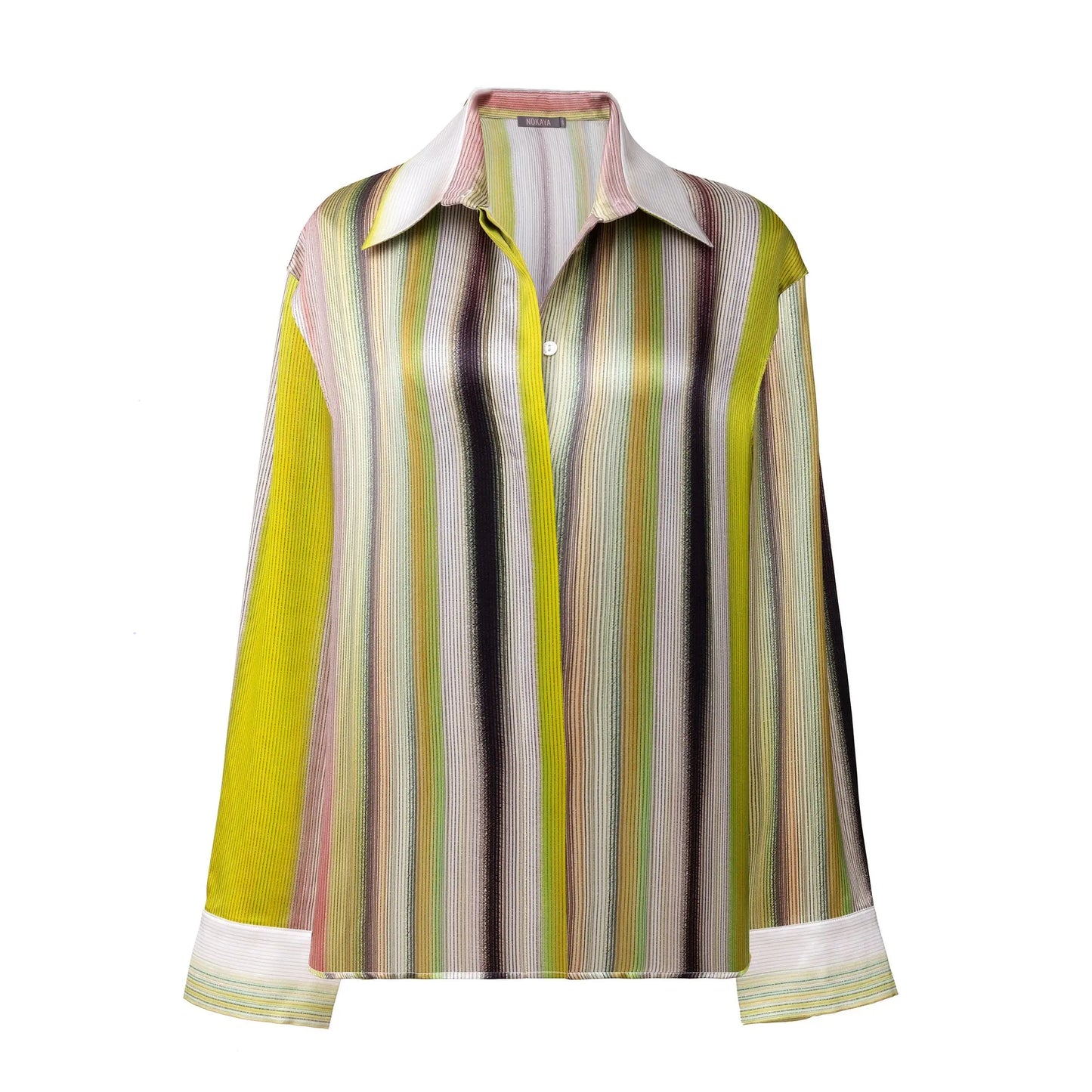 Art Stripes Silk Shirt NOKAYA