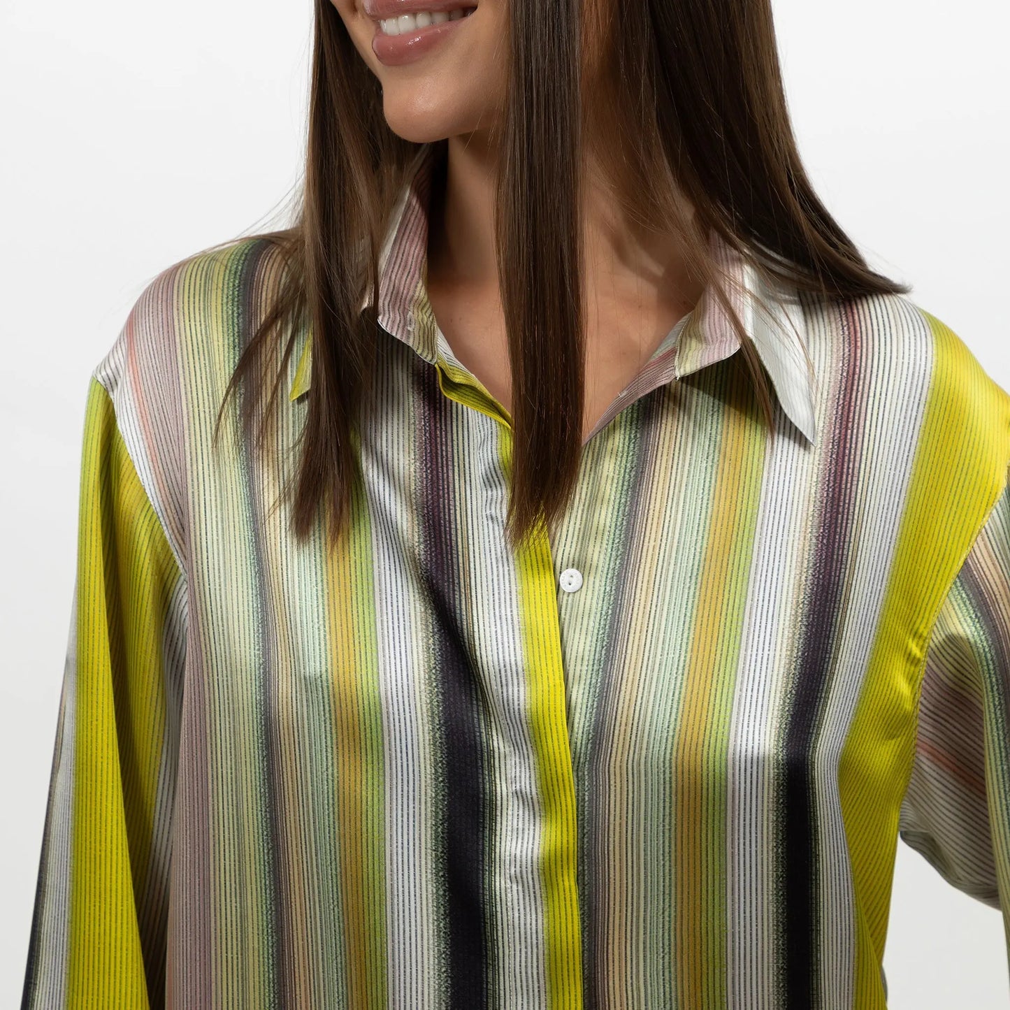 Art Stripes Silk Shirt NOKAYA