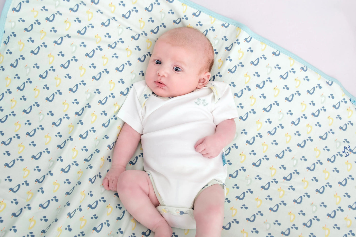 Baby Blanket Boys Duck Print Luca and Rosa