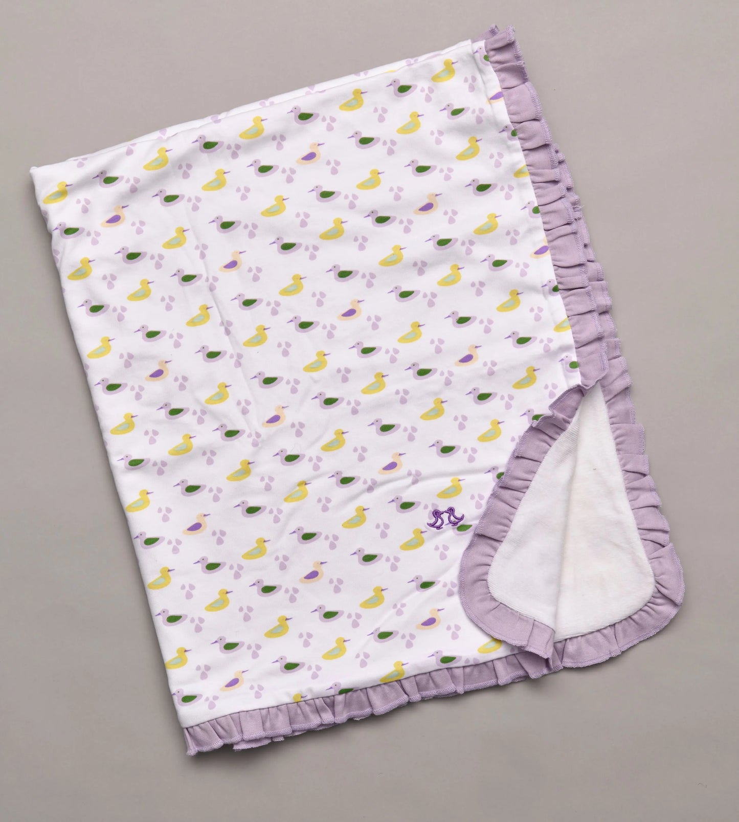 Baby Blanket - Girls Duck Print Luca and Rosa