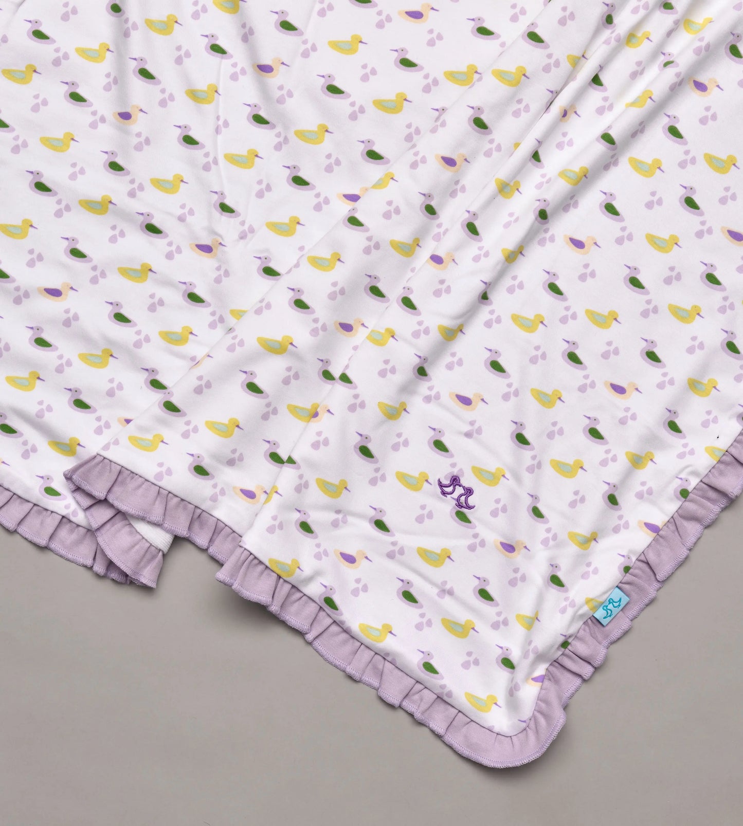 Baby Blanket - Girls Duck Print Luca and Rosa