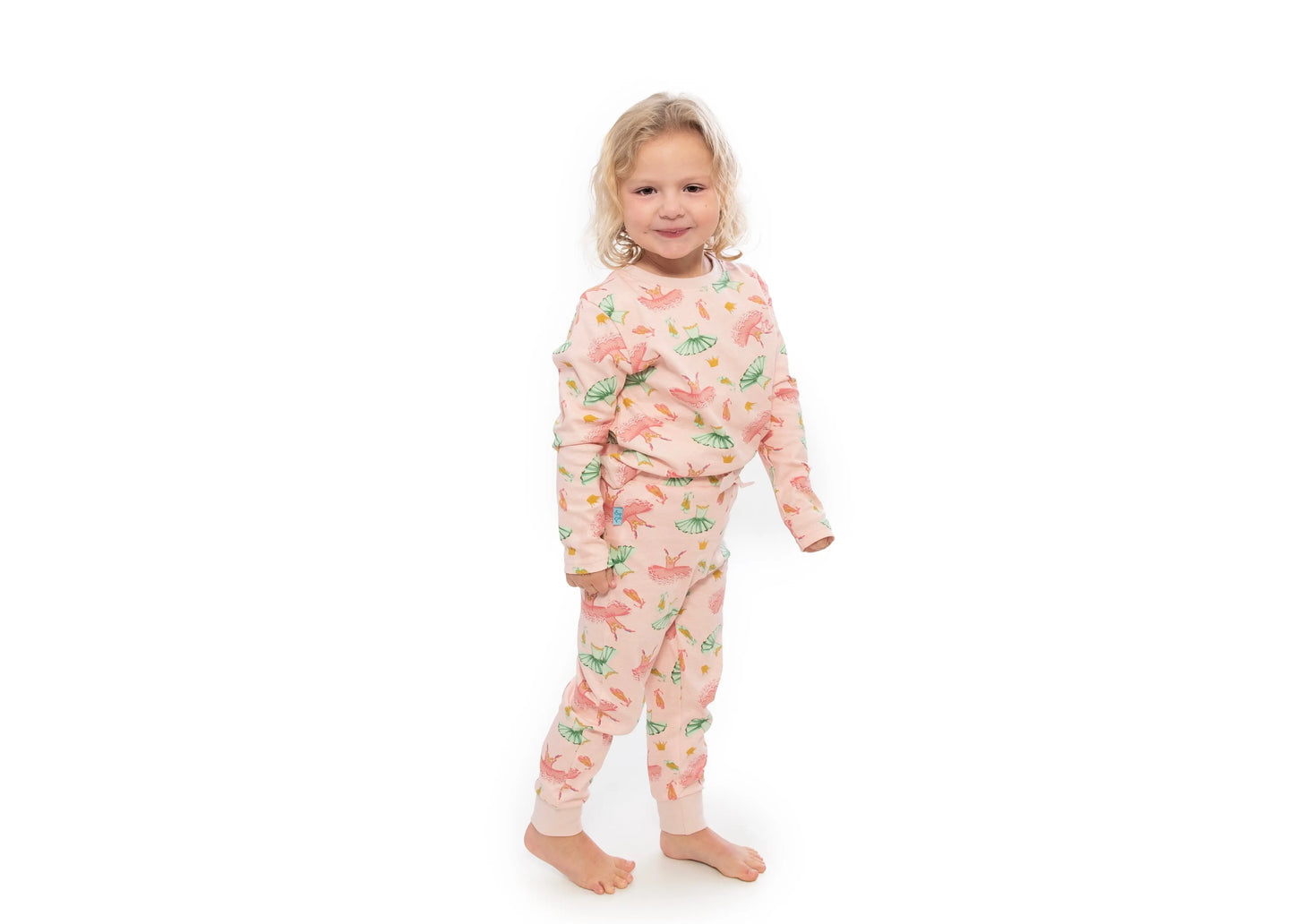 Ballet Print Girls Pull on Pyjamas Luca and Rosa