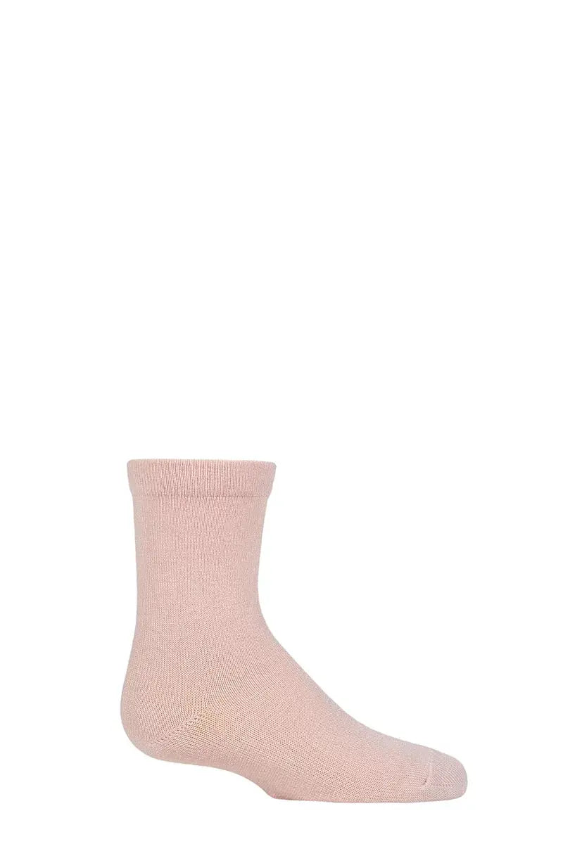 Bamboo Socks with Comfort Cuff and Smooth Toe Seams Pale Pink LazyPanda