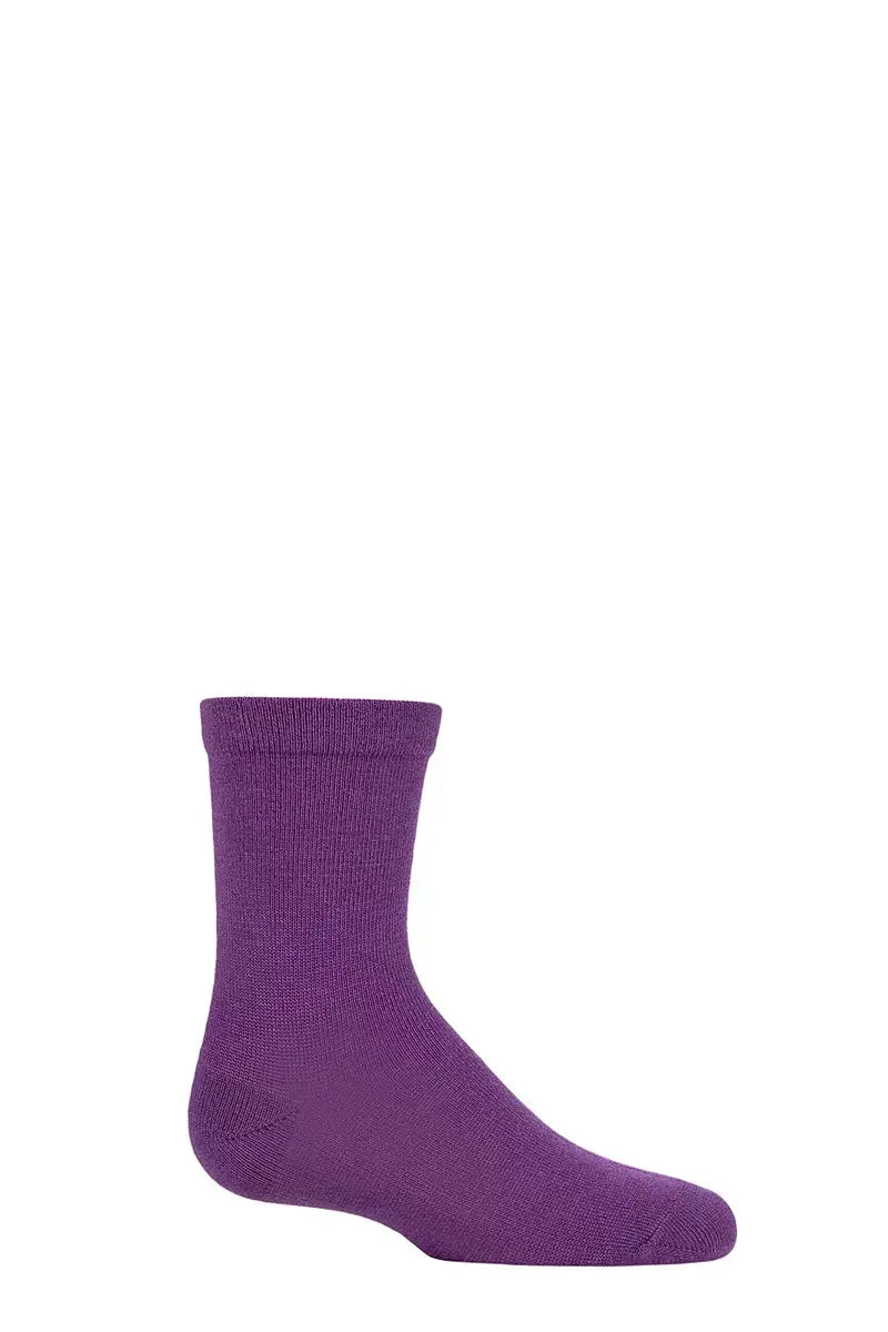 Bamboo Socks with Comfort Cuff and Smooth Toe Seams Purple LazyPanda