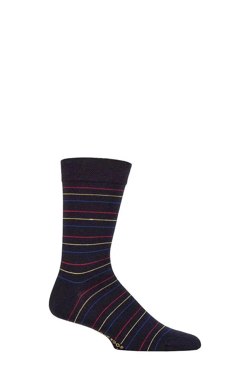 Bamboo Socks with Smooth Toe Seams Flashing Lights LazyPanda