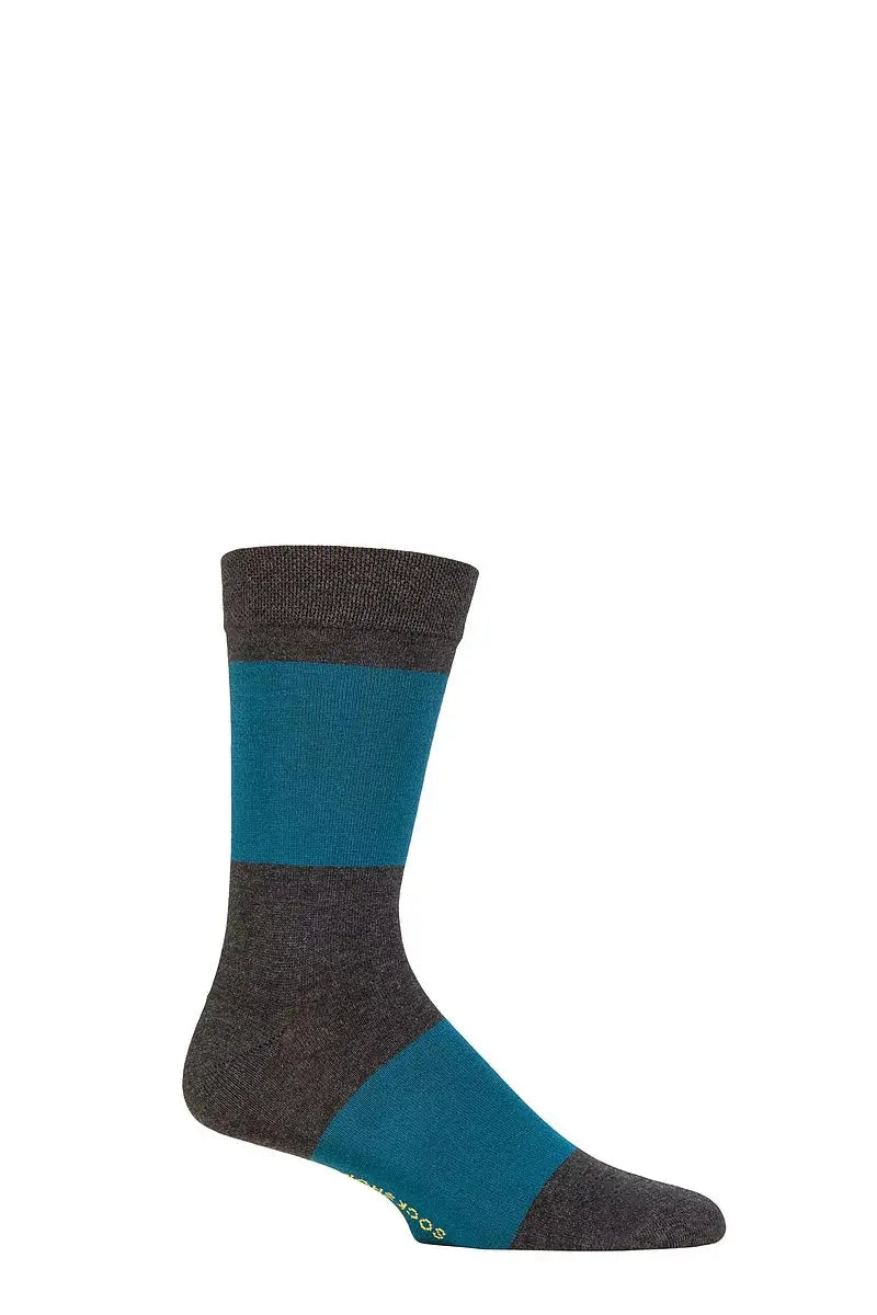 Bamboo Socks with Smooth Toe Seams Ocean Eyes LazyPanda