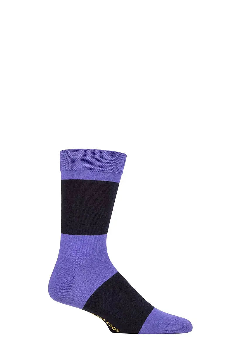 Bamboo Socks with Smooth Toe Seams Purple Haze LazyPanda