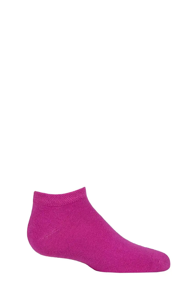 Bamboo Trainer Socks with Smooth Toe Seams Pink LazyPanda