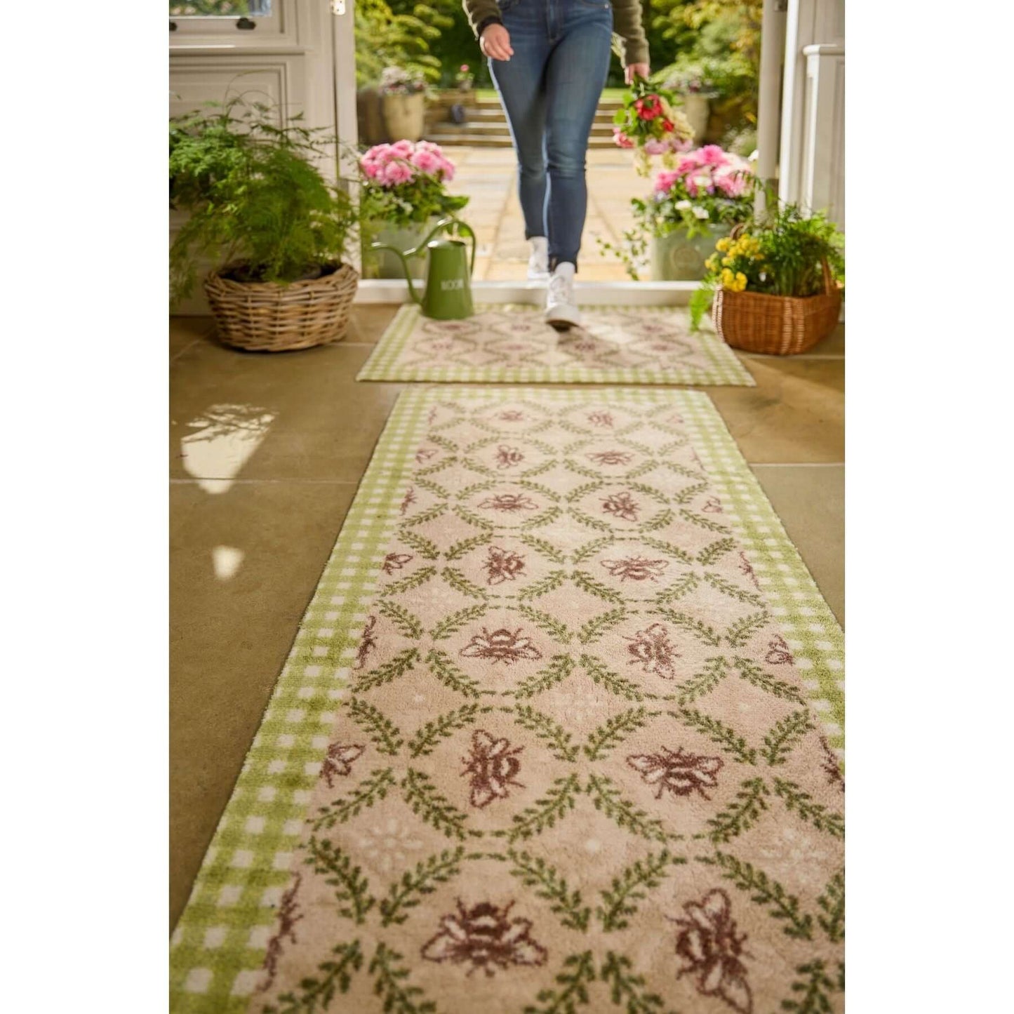 Eco Washable Floral Mats – Geometric The Rugs
