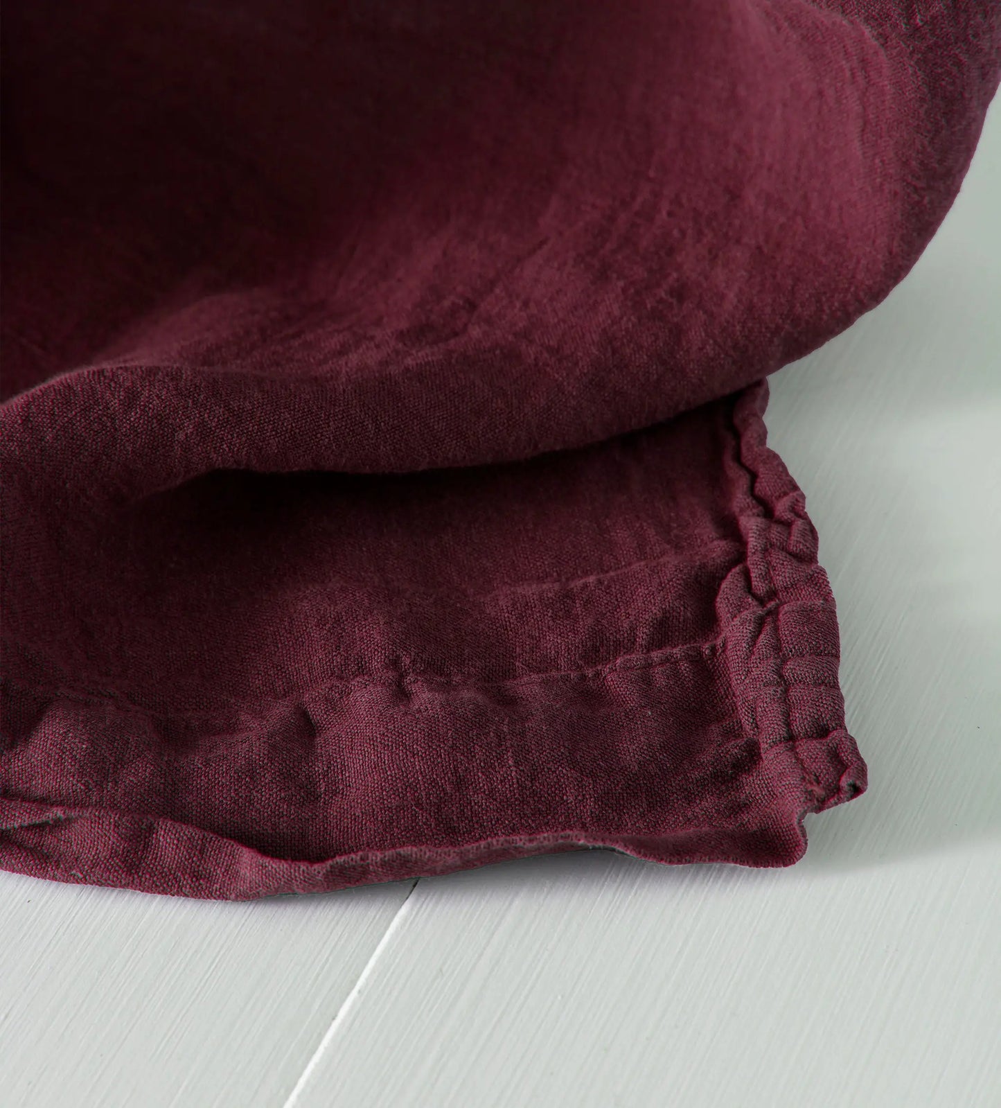 Beetroot 100% Linen Loop Top Curtain (Single) The Secret Linen Store