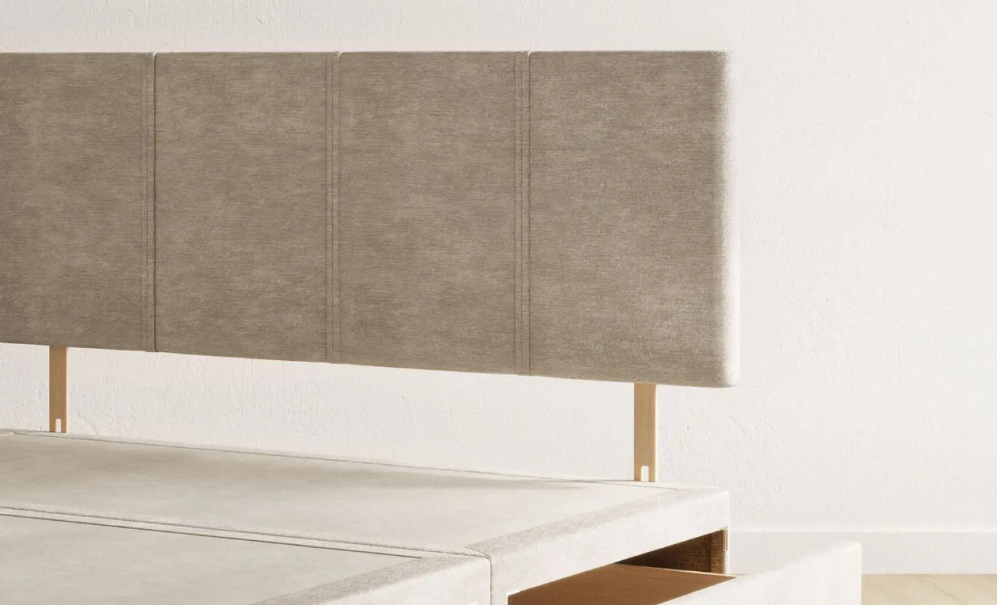 Beige Divan Bed Emma