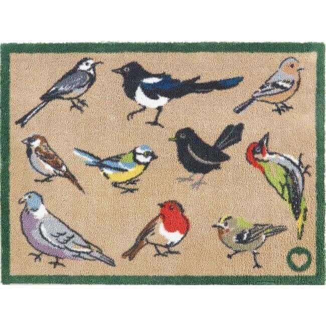 Eco-Friendly Washable Birds Mat The Rugs