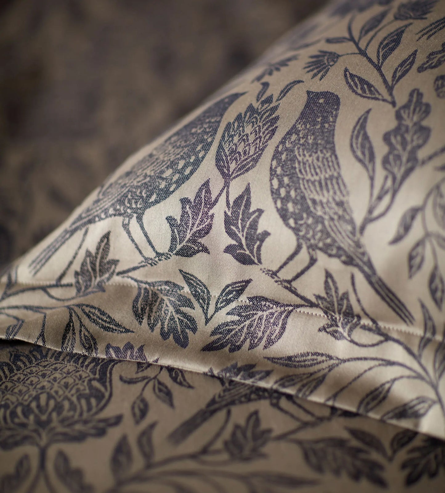 Birdie Jacquard 100% Cotton Pillowcase The Secret Linen Store