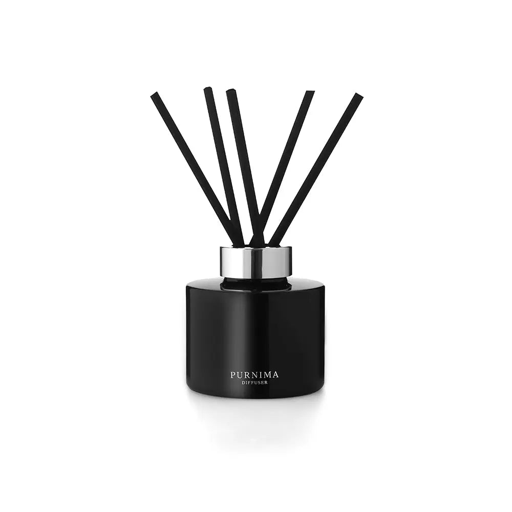 Black Glass Diffuser 165ml Purnima Fragrances