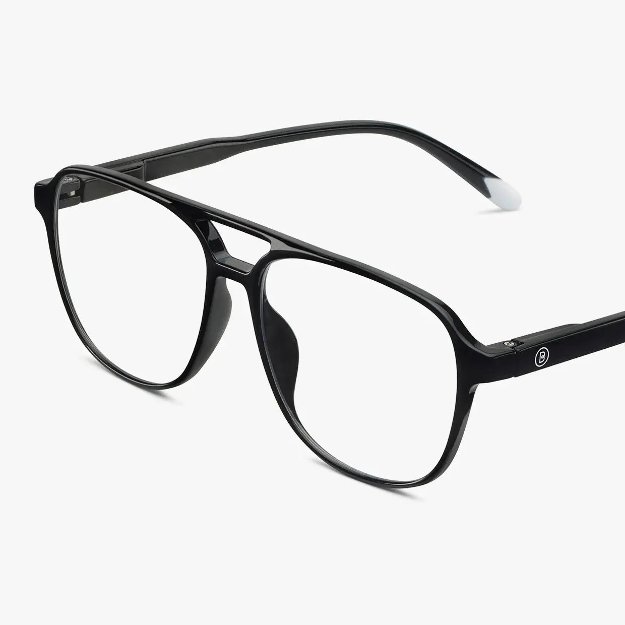 Black Noir Brad Glossy Glasses Barner