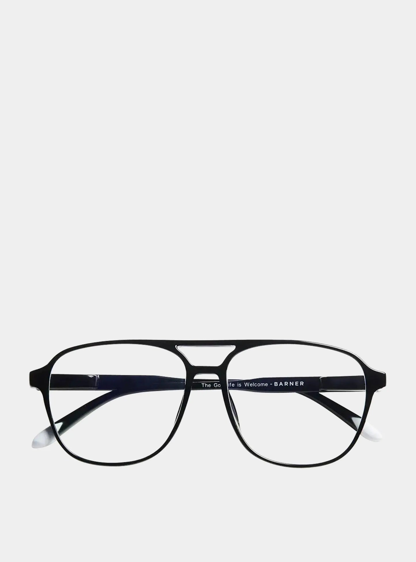 Black Noir Brad Glossy Glasses Barner