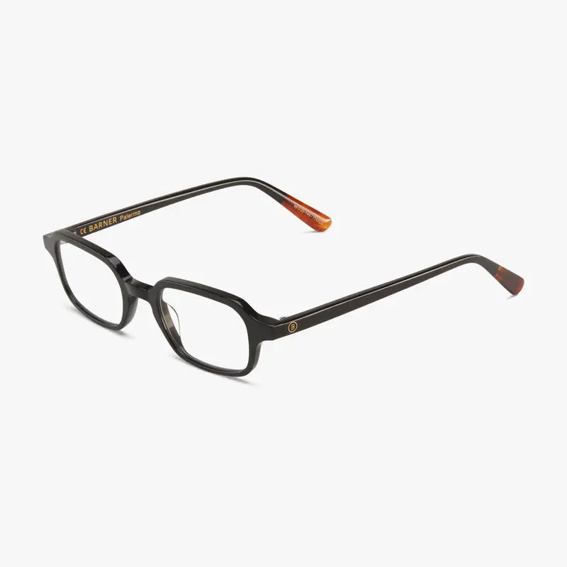 Black Noir Palermo Blue Light Glasses Barner