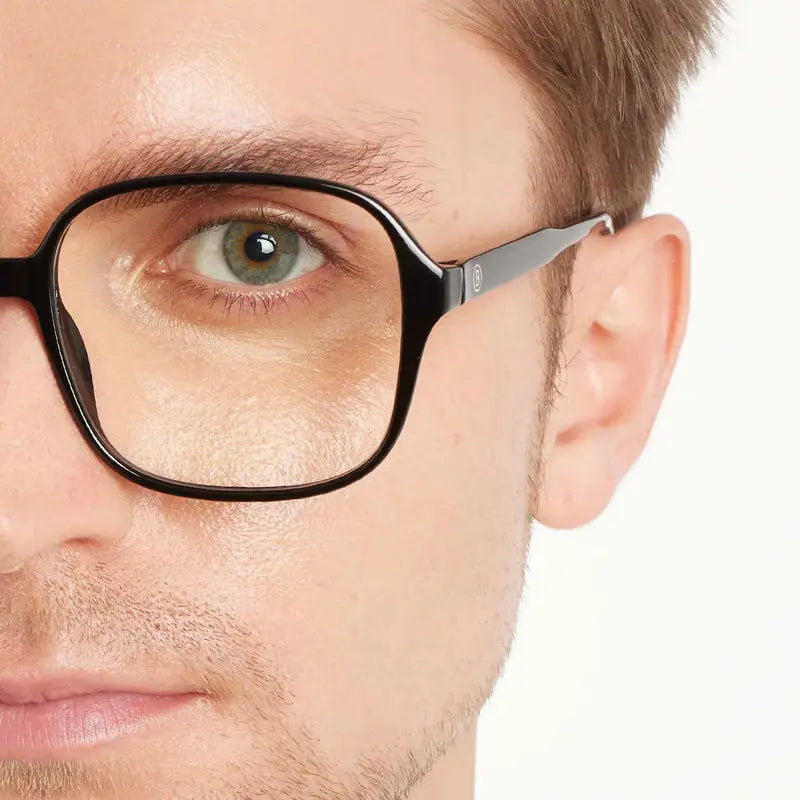 Black Noir Pascal Glossy Glasses Barner