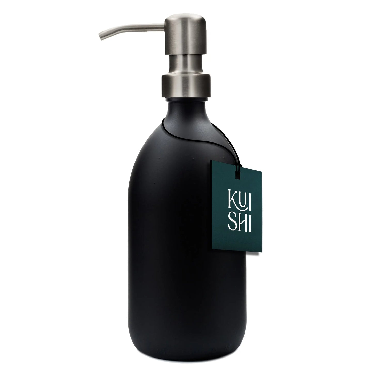 Black Soap Dispenser Stainless Steel Pump Kuishi