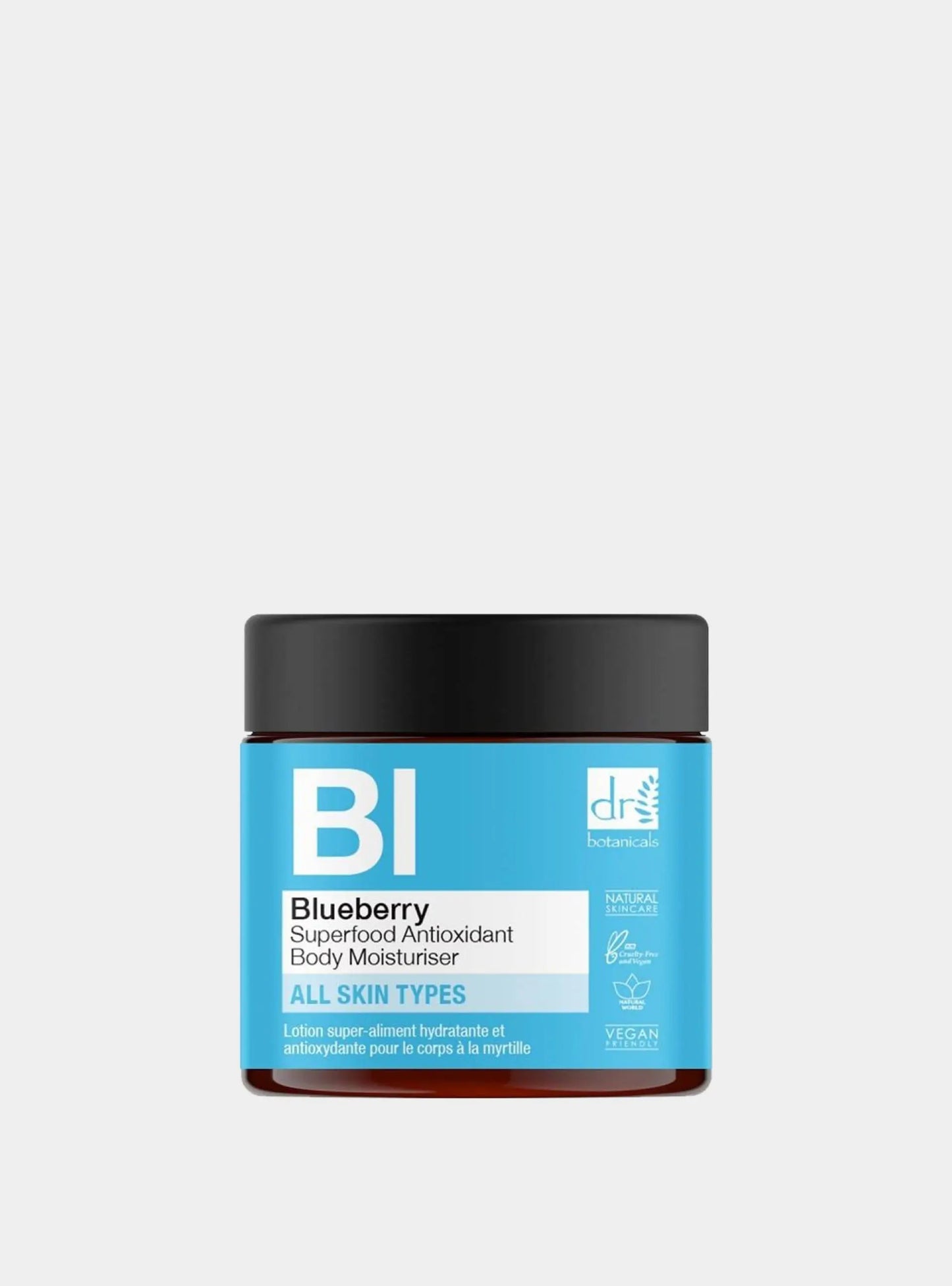 Blueberry Superfood Antioxidant Body Moisturiser 60ml Dr Botanicals