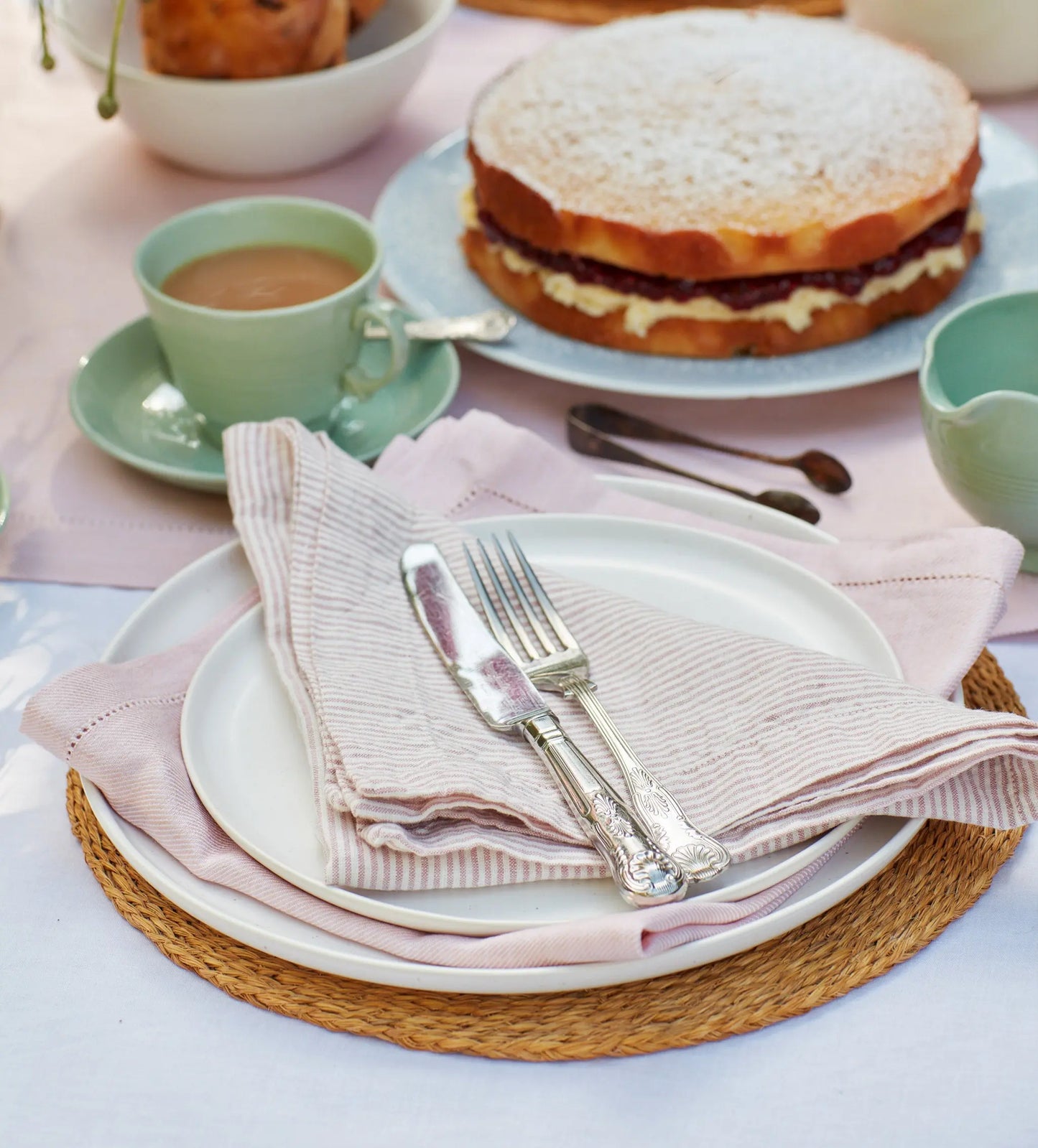 Blush Pink Cotton Linen Napkins - Set of 4 The Secret Linen Store