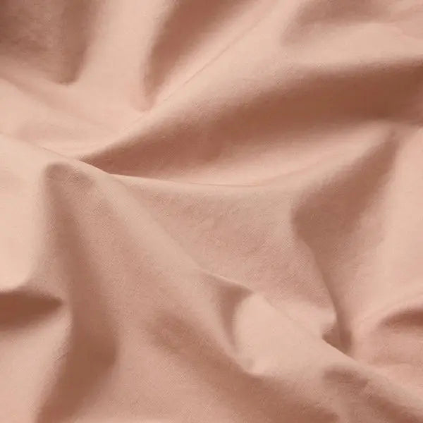 Blush Pink Washed Cotton Percale Duvet Cover Piglet