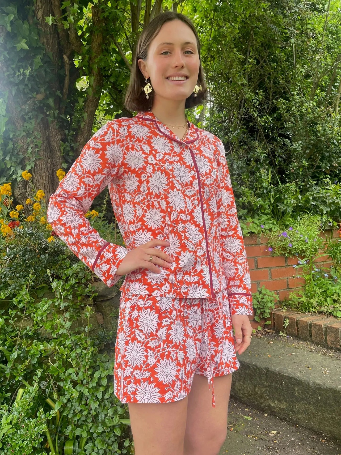 Burnt Amber Women's Pyjama Short Set Madder & More