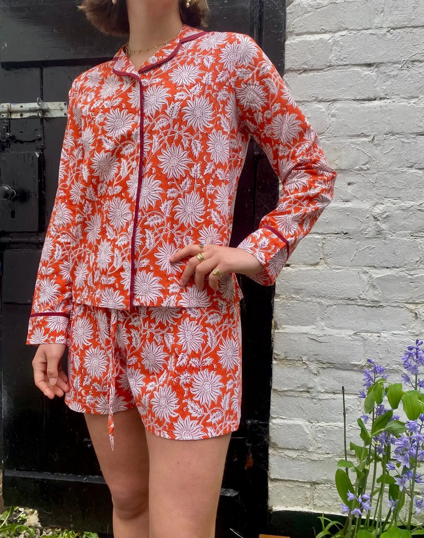 Burnt Amber Women's Pyjama Short Set Madder & More