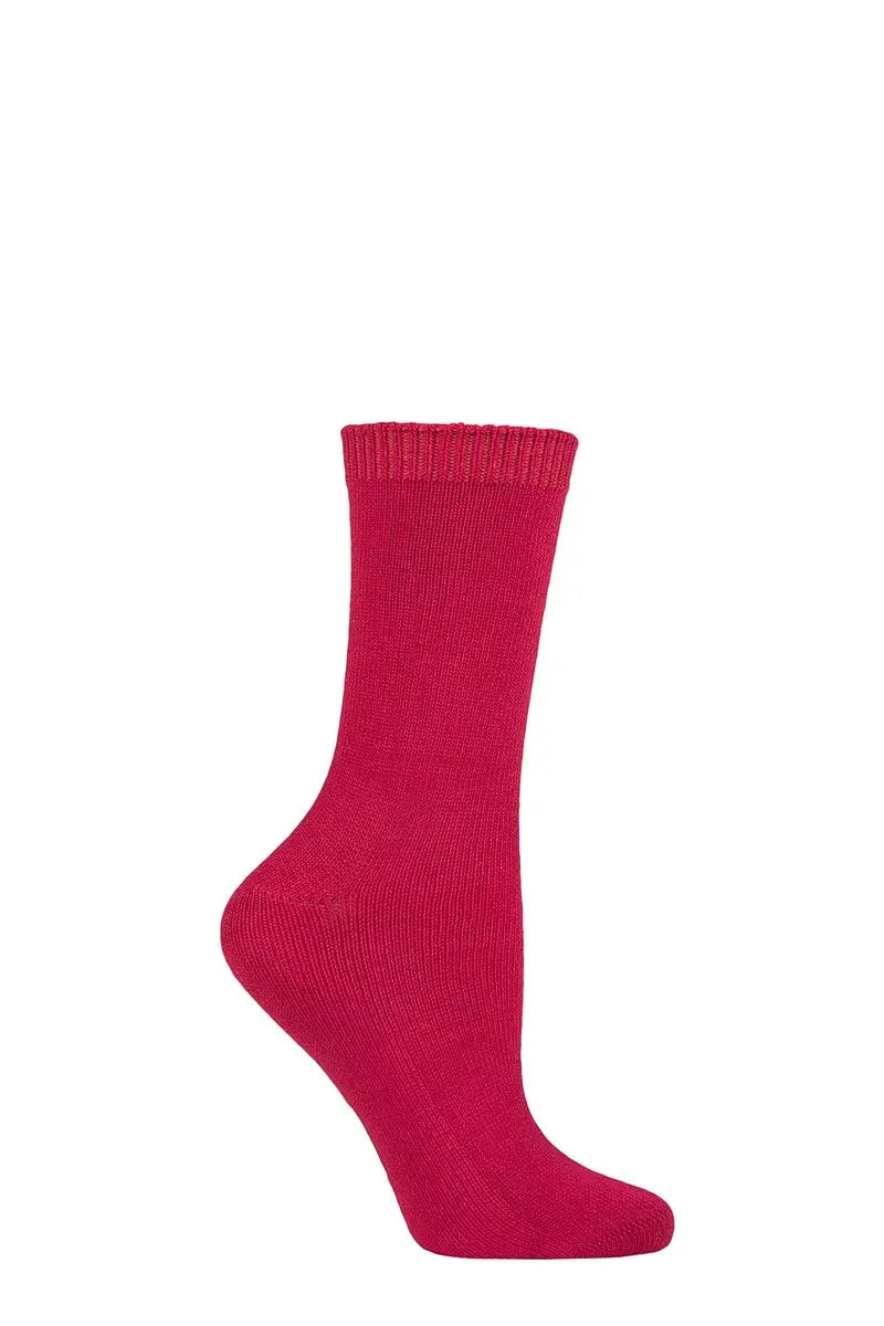Burst Leisure Weight Bamboo Socks Red LazyPanda
