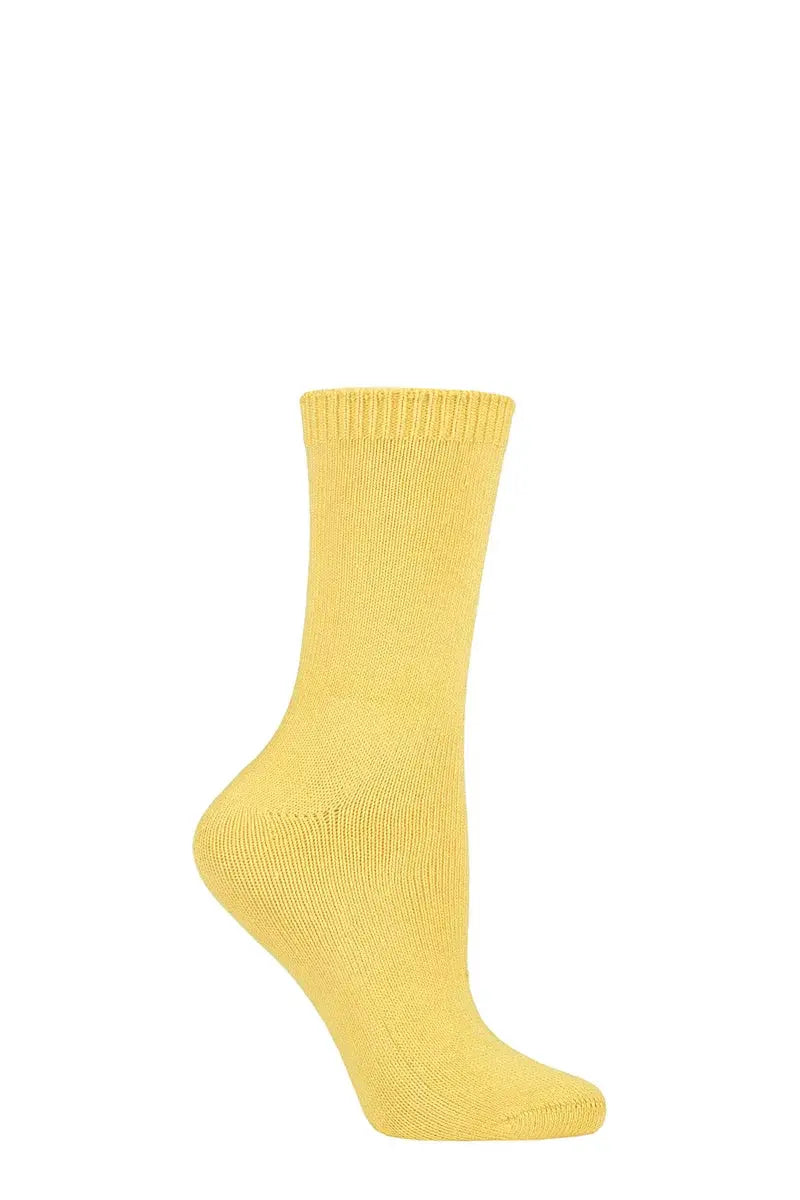 Burst Leisure Weight Bamboo Socks Yellow LazyPanda