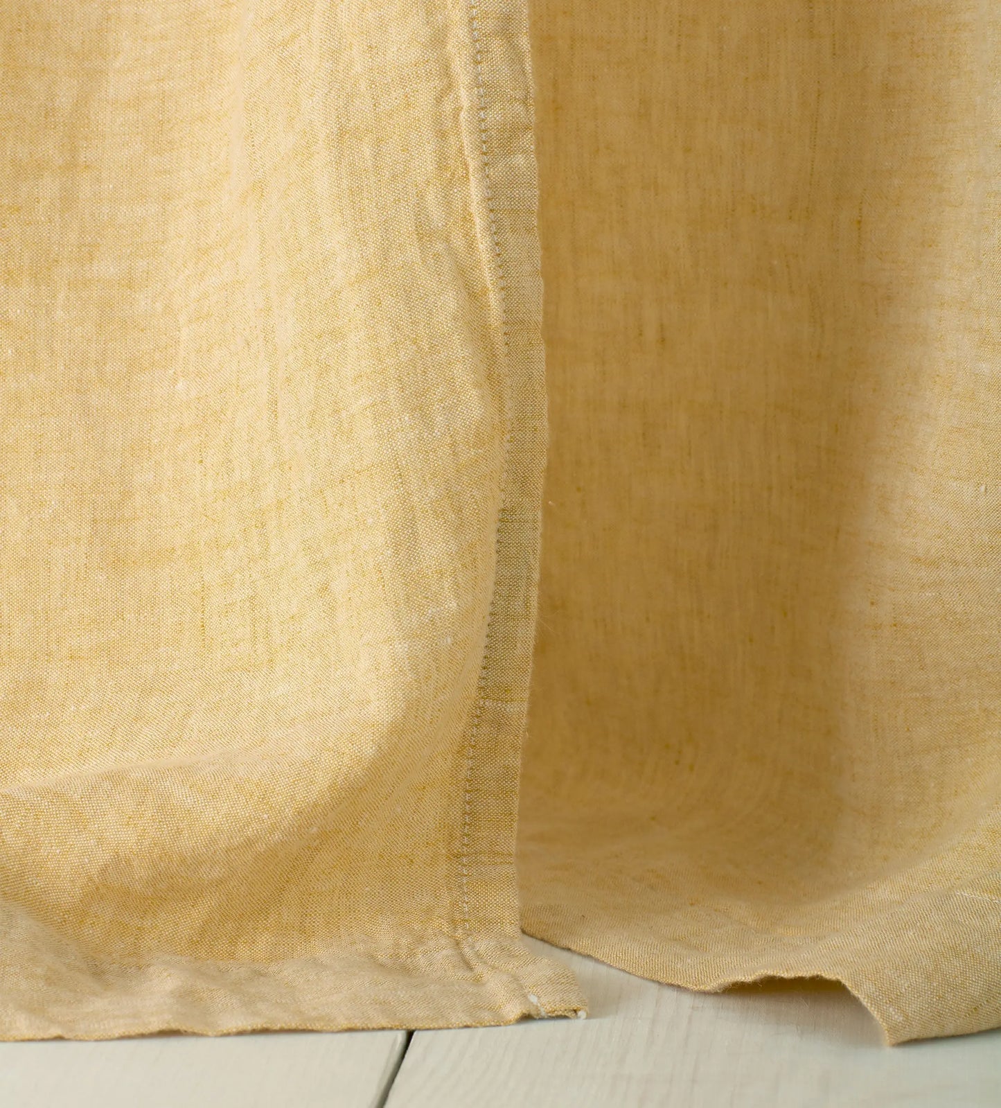 Buttercup 100% Linen Loop Top Curtain (Single) The Secret Linen Store