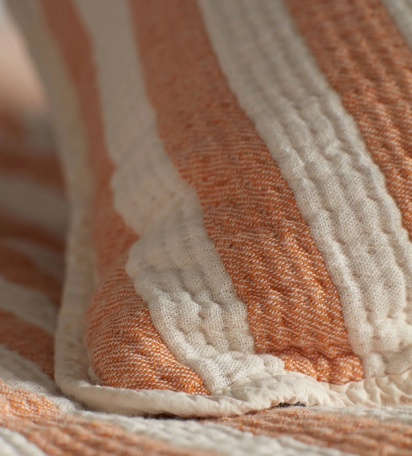 Butterscotch Reggie Stripe 100% Cotton Cushion Cover The Secret Linen Store