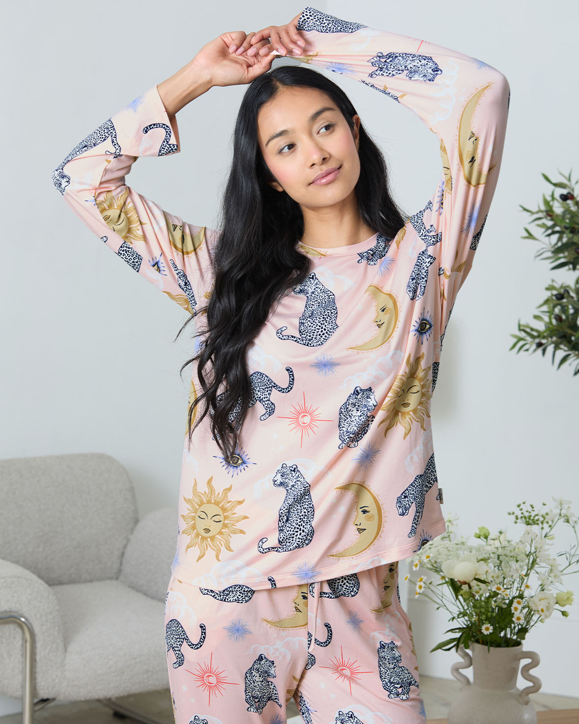 Celestial Leopard Women's Pyjama Trouser Set Chelsea Peers