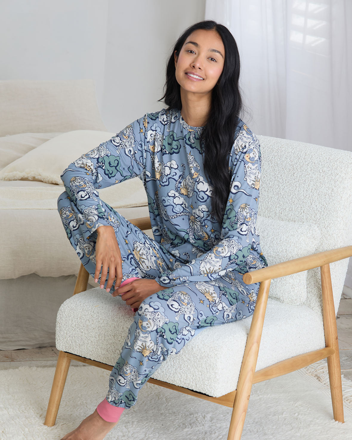 Dream Leopard Women's Pyjama Trouser Set Chelsea Peers