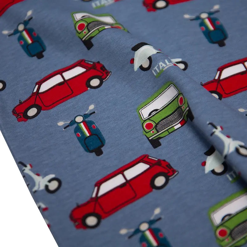 Car Boys Button Up Pyjamas Luca and Rosa