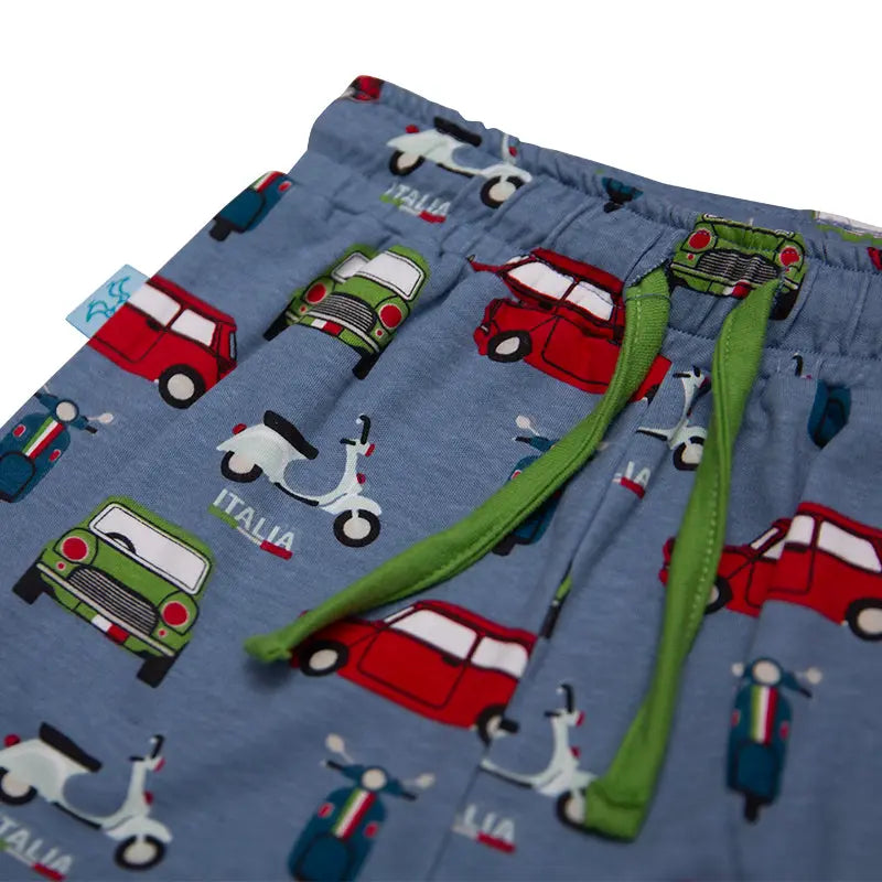 Car Boys Button Up Pyjamas Luca and Rosa