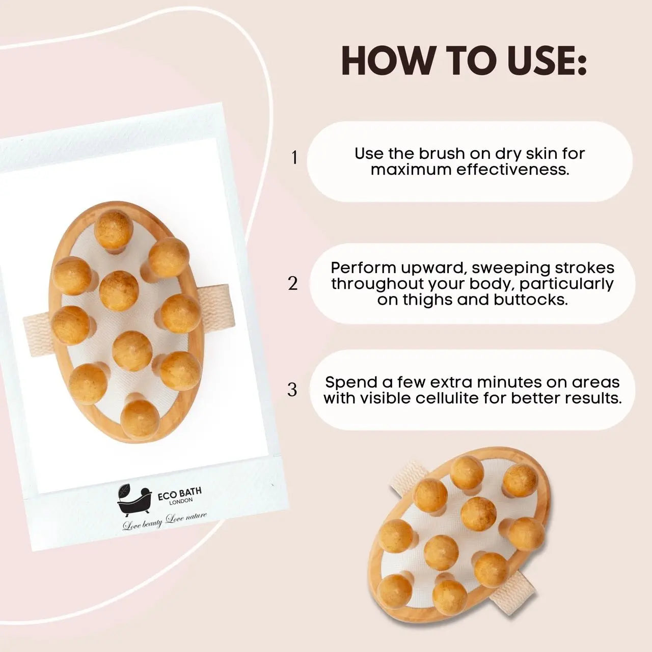 Cellulite Hand Brush Grand - Cellulite Treatment Brush Eco Bath London