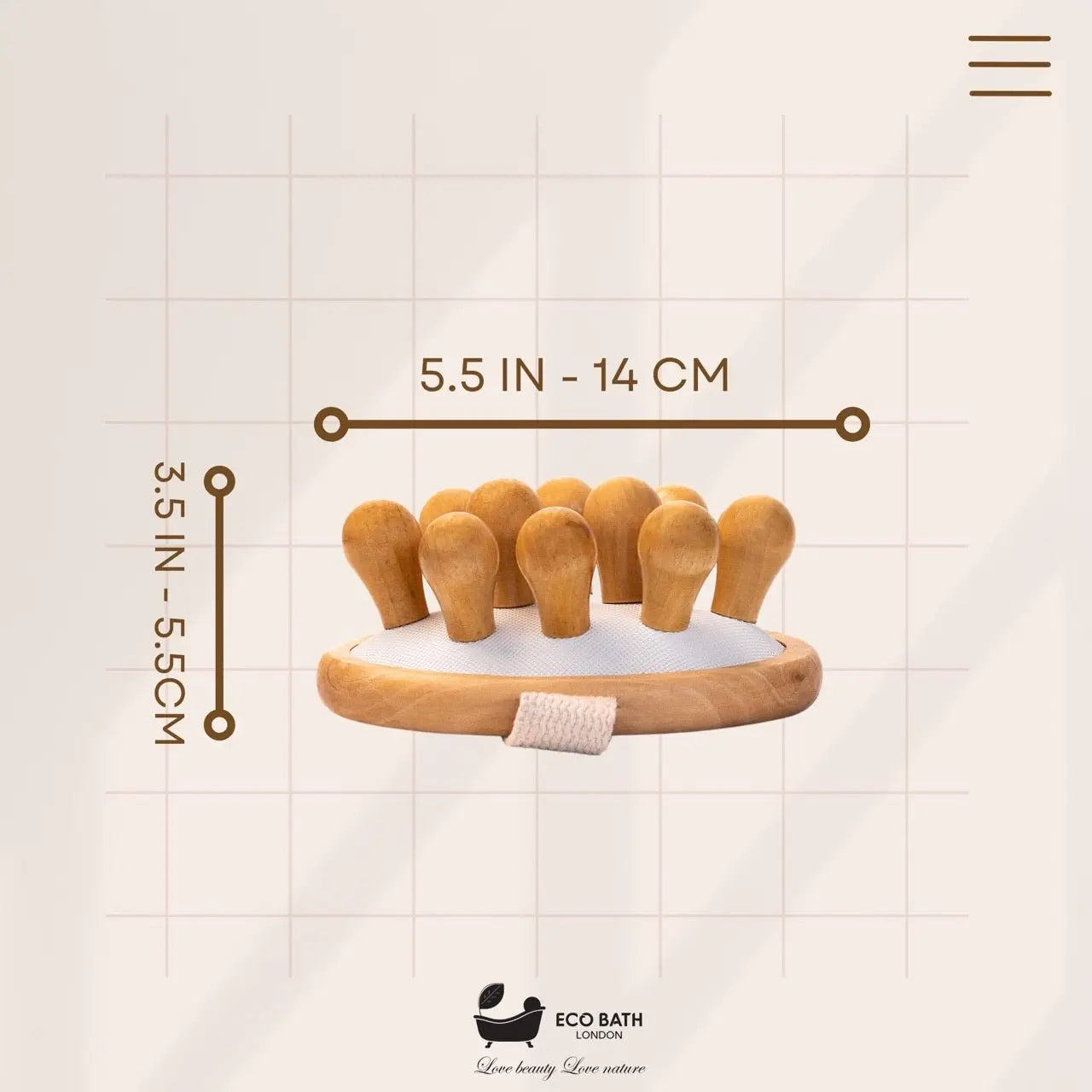 Cellulite Hand Brush Grand - Cellulite Treatment Brush Eco Bath London